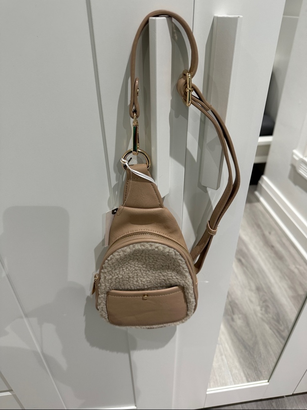 Mali + Lili Crossbody Bag- tan